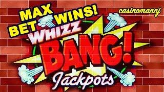 WHIZ BANG JACKPOTS SLOT - MAX BET! - Nice Win - Slot Machine Bonus