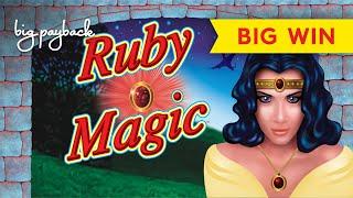 RETRO AWESOMENESS! Ruby Magic Slot - NICE BONUS, NICER SESSION!