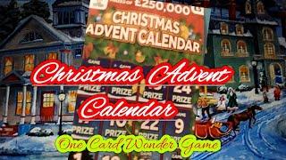•Scratchcard•.Christmas Advent Calendar•.Big Card.•..its the..•One Card Wonder game•....