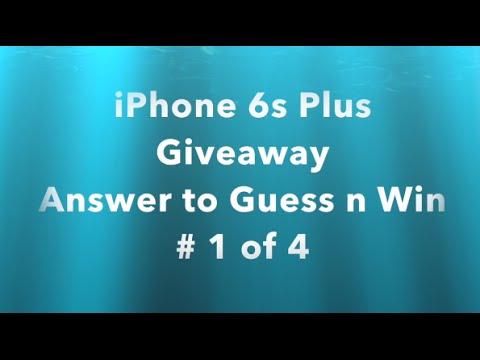 ** iPhone 6s Plus Giveaway ** Answer to Guess n Win 1 of 4 ** SLOT LOVER **