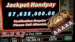 High Limit Cleopatra 2 slot play w Bonus Round Jackpots!