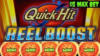 ⋆ Slots ⋆Quick Hit Reel Boost - Triple Blazing 7s Max Bet Live Play⋆ Slots ⋆