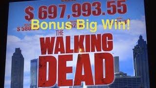 The Walking Dead Slot Machine Bonus-MAJOR Win!