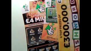 £4 Million Scratchcard Game with 100,000 Yellow..5xCASH & Cashword