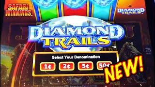 Big Win on Diamond Trials Slot + Handpay on my favorite slot!