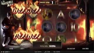 The Invisible Man Bonus Round Police Free Spins - NetEnt