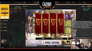 Online slots HUGE WIN 1.6 euro bet - Jack and the Beanstalk MEGA WN with epic reaction