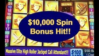 •$10Grand Spin BONUS HIT Casino Video Slot Machine Jackpot Handpay Where's the Gold Slot | SiX Slot 