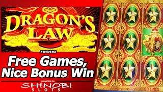 Dragon's Law Slot - Free Spins Bonus, Nice Win