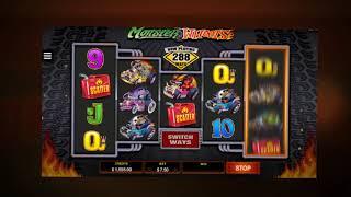 Monster Wheels Online Slot by Microgaming - Free Spins Choice Feature!