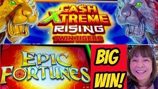 BIG WIN on Epic Fortunes-New Ca$h Xtreme Rising Twin Tigers