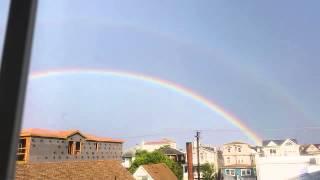 Double rainbow after the flood! Ocean City New Jersey- 6-1-2015