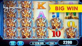 Great Tutankhamen's Mysteries Slot - BIG WIN RETRIGGER BONUS!