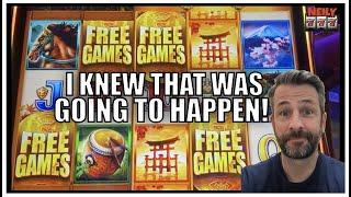 I TOTALLY KNEW that the bonus was gonna happen on WILD WILD SAMURAI Slot Machine!