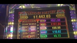 Konami Gates of Fortune Slot Machine - Live Play & Bonus