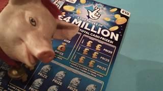Scratchcard..£4.Million ,Wednesday Game..with guest star Full of 500's