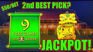 HIGH LIMIT Lightning Link Happy Lantern HANDPAY JACKPOT ~ $50 Bonus Round Slot Machine Casino