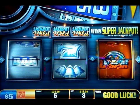 Diamond Heat U-Spin Slot Machine $15 Max Bet *LIVE PLAY* Bonus!