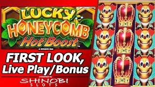 Lucky Honeycomb Hot Boost Slot - First Look, Live Play and Free Spins Bonus