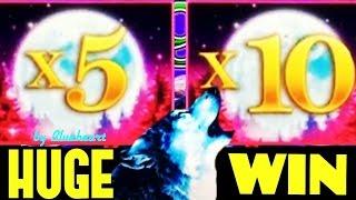 TIMBER WOLF DELUXE slot machine JACKPOTS and SUPER GAMES BONUS WINS!