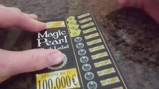 MAGIC PEARL BLACK LABEL GERMAN LOTTERY SCRATCH OFF TICKET! WIN $1 MILLION FREE ENTRY!