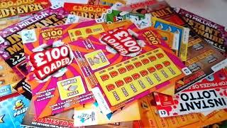 Wow!..We Went out bought over £100 of scratchcard.& £10 cards(50'LIKES"needed for more video's)