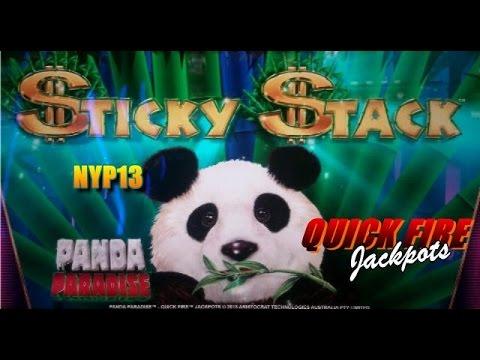 Aristocrat: Quick Fire - Panda in Paradise MAX BET Slot Bonus NICE WIN