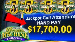GREEN MACHINE HIGH LIMIT SLOT ⋆ Slots ⋆ MASSIVE JACKPOT HANDPAY ⋆ Slots ⋆ OVER $20,000 IN JACKPOTS