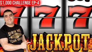 High Limit 3 Reel Slot HANDPAY JACKPOT | $1,000 Challenge EP-4