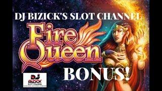 ~*** FREE SPIN BONUS ***~ Fire Queen Slot Machine! ~ NOT BAD AT ALL! • DJ BIZICK'S SLOT CHANNEL