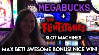 Yabba Dabba DOO! Awesome BONUS on Flinstones Slot Machine!