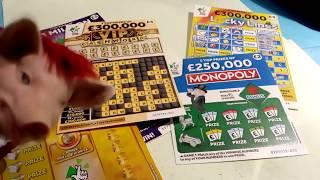 Scratchcard Saturday..V.I.P Cash word...Lucky Lines..Monopoly..250K ...Likes Needed Please???