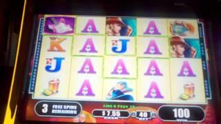 WMS Country girl free spin bonus round good commentary