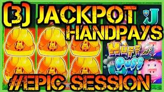 •HIGH LIMIT Lock It Link Huff N' Puff (3) JACKPOT HANDPAYS •$50 BONUS ROUND Slot Machine Casino •