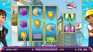 CITYVILLE Video Slot Casino Game with a RETRIGGERED CITYVILLE FREE SPIN BONUS