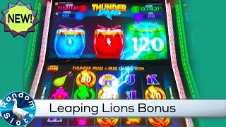 New⋆ Slots ⋆️Thunder Drums Leaping Lions Slot Machine Bonus