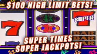 MASSIVE SUPER TIMES PAY HIGH LIMIT JACKPOT ON THE BEST SLOT MACHINE EVER
