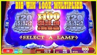 100X MULTIPLIER BONUS - MAGIC LAMP - 2X RETRIGGER - SUPER FREE GAMES -
