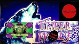 WONDER 4 WONDER WHEEL ~ TIMBER WOLF JACKPOT!!  HUGE WIN!! ~ Live Slot Play @ San Manuel