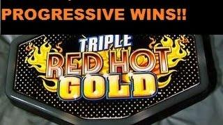 Triple Red Hot Gold - Bonus Win - Mini Progressive MAX BET