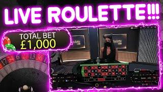 £1,000 vs Live Roulette!!