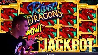 Dragon River Slot Machine HUGE HANDPAY JACKPOT ! Live Slot Play At Casino & Slot Machine Big Jackpot
