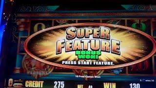 Fortunes of Atlantis Slot Machine Bonus - SUPER FEATURE Free Games WIN
