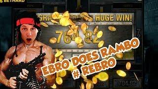 BIG WIN!!!!! RAMBO bonus round from LIVE STREAM (Casino Games)