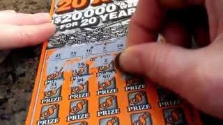 BEST ODDS TO WIN $1 MIL FREE ENTRY! $20,000 A Week For 20 Years, 20x20 Big Scratch Off Winner!