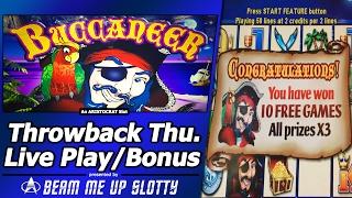 Buccaneer Slot - TBT Live Play and Free Spins Bonus