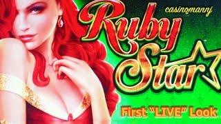 NEW! Ruby Star Slot - First "LIVE" Look - Slot Bonus Win - Slot Machine Bonus
