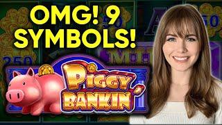 WOW! 9 Symbols To START The BONUS! Piggy Bankin Slot Machine