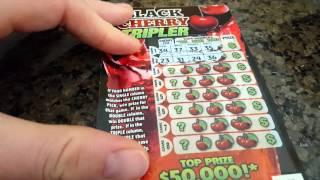 NEW! WEST VIRGINIA LOTTERY BLACK CHERRY TRIPLER $5 SCRATCH OFF . WIN TOP PRIZE $50,000