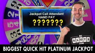 My BIGGEST ⋆ Slots ⋆ Quick Hit ⋆ Slots ⋆ Platinum JACKPOT from the Casino!